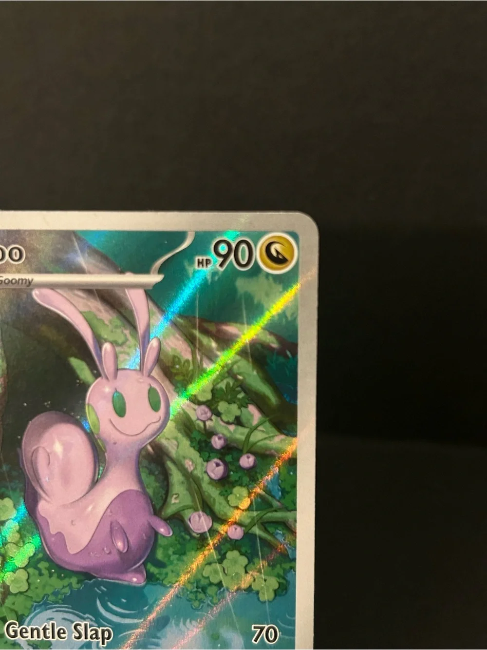 Pokemon Sliggoo Holographic Card - Purple & Green
